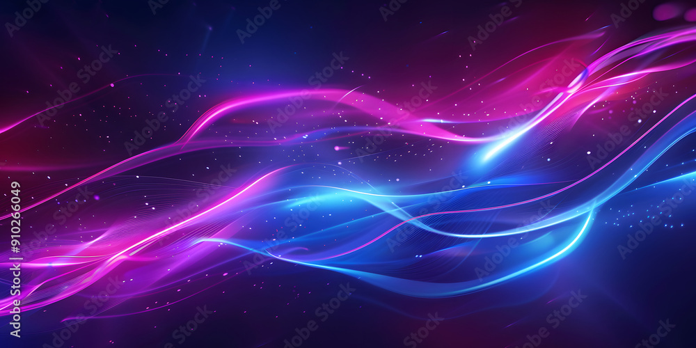 abstract dark blue background with wavy rays of light. pink and blue neon light. futuristic design abstract dark blue background with wavy rays of light. pink and blue neon light. futuristic design