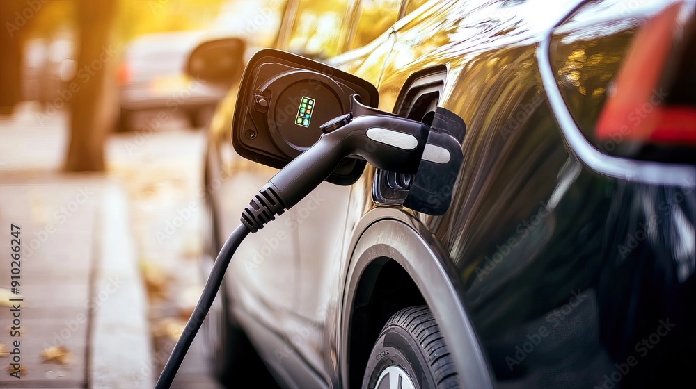 Electric Cars Charging at Modern Stations with Eco-Friendly and Advanced Technology. AI generated image Electric Cars Charging at Modern Stations with Eco-Friendly and Advanced Technology. AI generated image