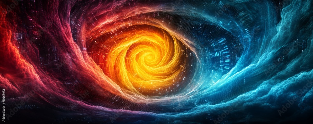 A vibrant galaxy swirl featuring red, blue, and orange hues, capturing the essence of cosmic energy and celestial beauty. A vibrant galaxy swirl featuring red, blue, and orange hues, capturing the essence of cosmic energy and celestial beauty.