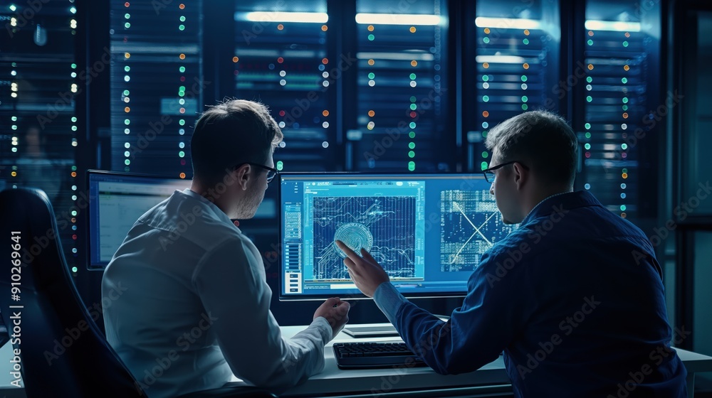 Two programmers discuss blockchain data network architecture design and ...