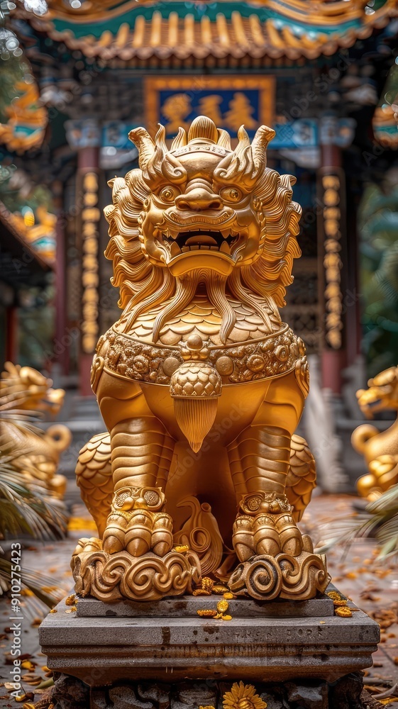 Dragon Protecting a Sacred Temple Dragon Protecting a Sacred Temple