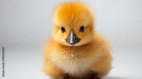 3d cute little duck photo generative ai