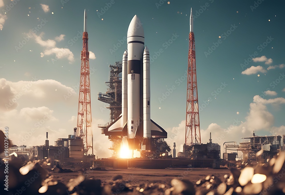 rocket in the sky rocket in the sky