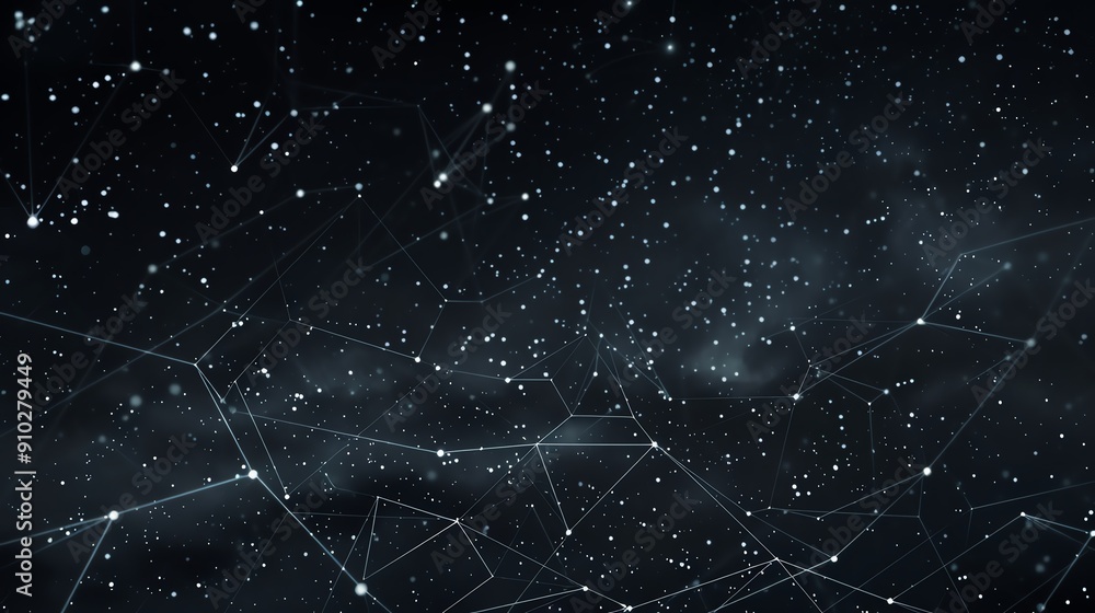 Abstract digital background with glowing lines and dots, resembling a futuristic galaxy. Abstract digital background with glowing lines and dots, resembling a futuristic galaxy.