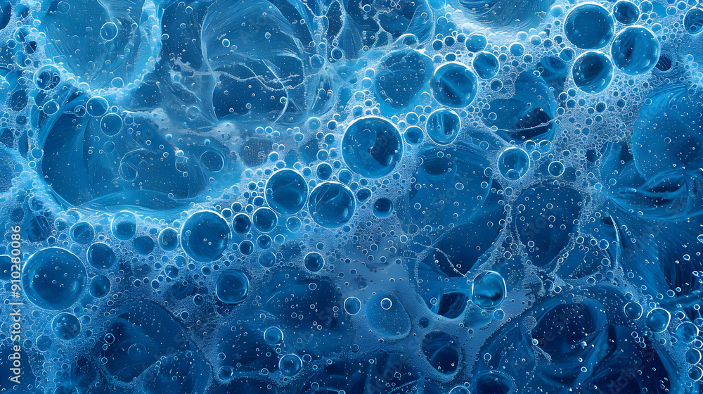 Abstract Blue Bubbles Background Abstract Blue Bubbles Background