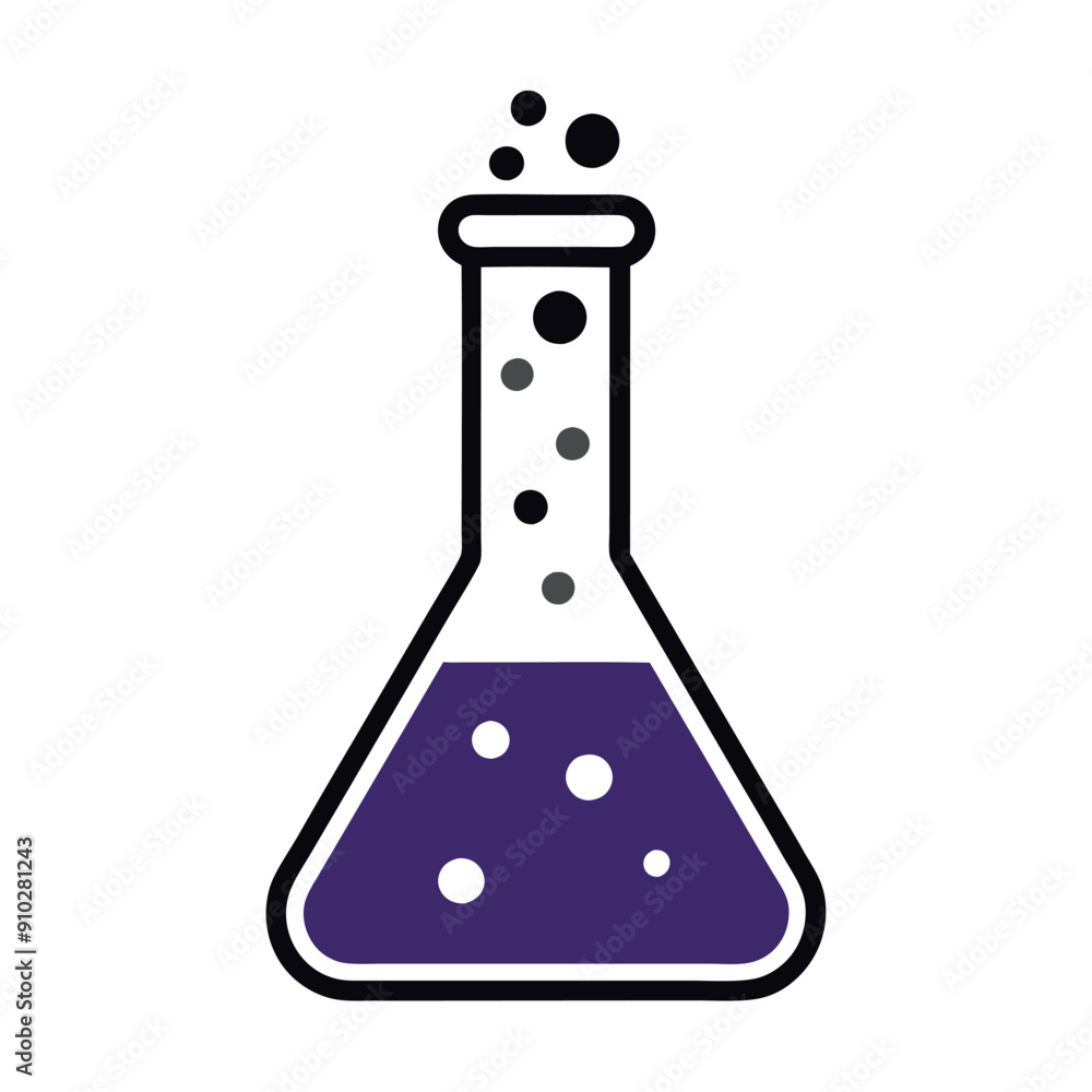 a Flask icon vector illustration a Flask icon vector illustration