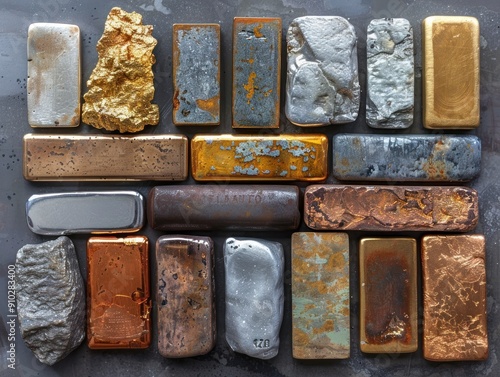 Collection of Different Metal Bars photo