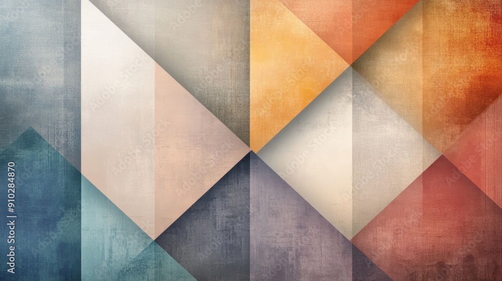 Abstract geometric pattern with muted colors and textured background. Abstract geometric pattern with muted colors and textured background.