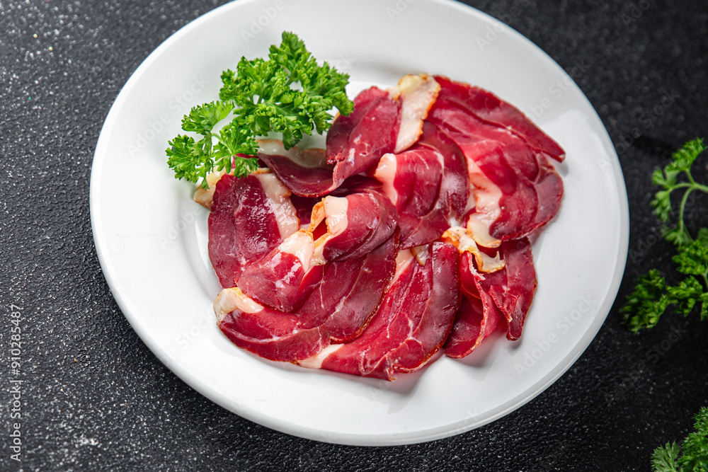 duck breast magret smoked poultry fresh meal food snack on the table copy space food background rustic top view duck breast magret smoked poultry fresh meal food snack on the table copy space food background rustic top view