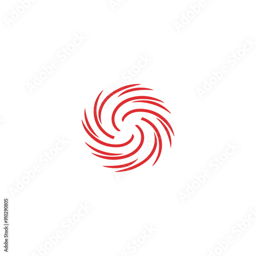 Hurricane icon abstract vector design. Danger tornado symbol.