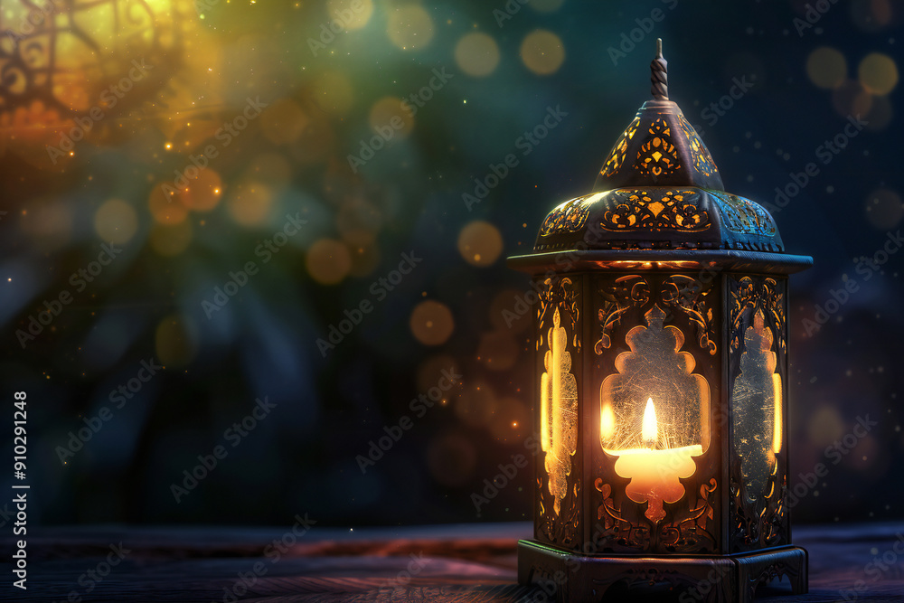 Lantern with Bokeh Background: Warm and Cozy Night Scene with Glowing Festive Decor Copyspace Lantern with Bokeh Background: Warm and Cozy Night Scene with Glowing Festive Decor Copyspace