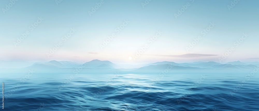 Obraz premium Northern sky, gradient from pale blue to deep midnight blue, background, mobile wallpaper, mobile screen wallpaper, mobile phone wallpaper