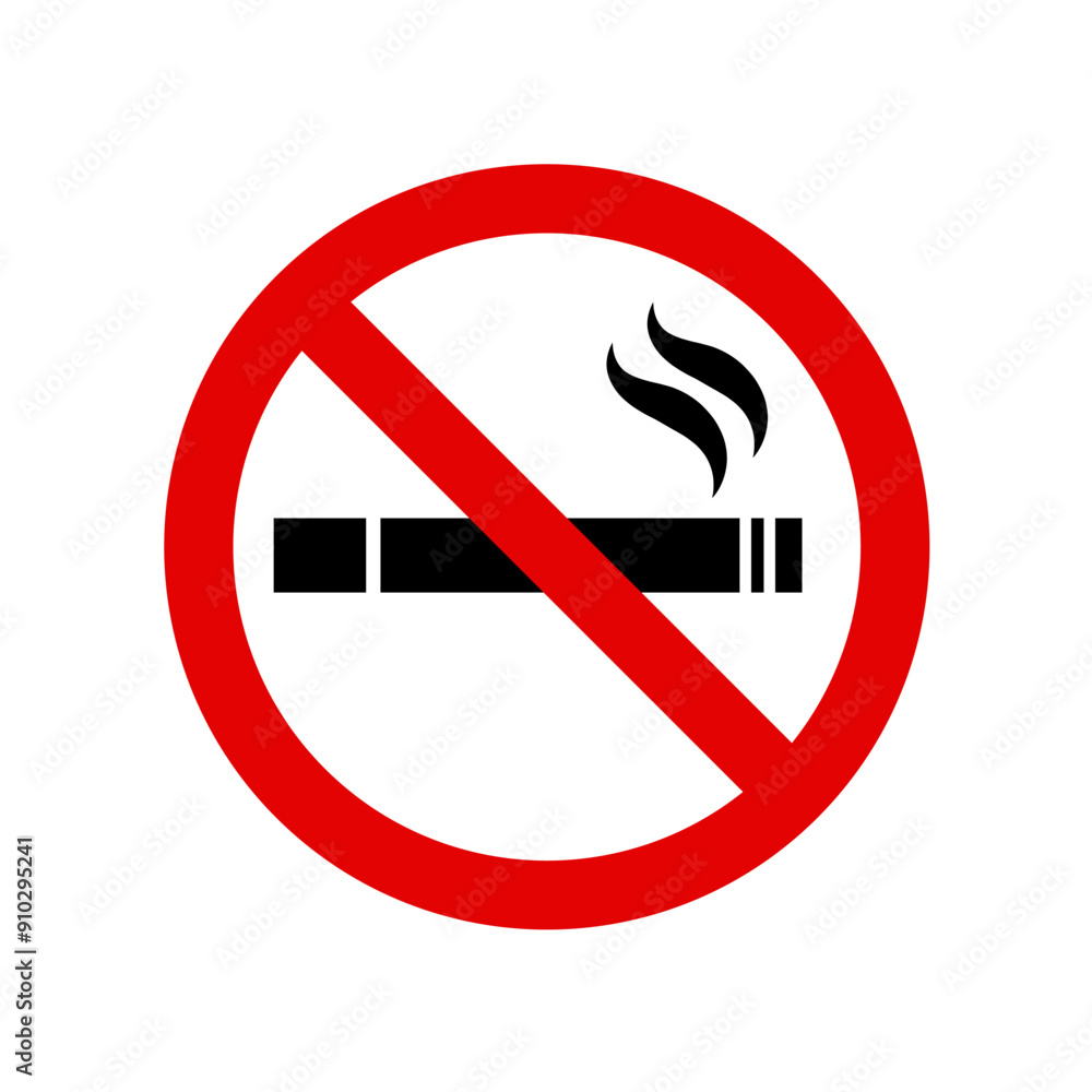 No smoking sign- vector illustration No smoking sign- vector illustration