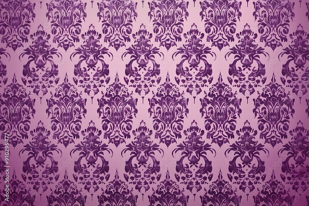 Elegant purple and pink damask pattern background for vintage design projects.
Elegant purple and pink damask pattern background for vintage design projects.