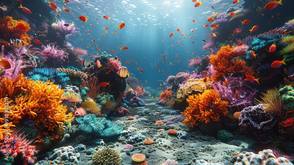 Underwater Coral Reef Scene Underwater Coral Reef Scene