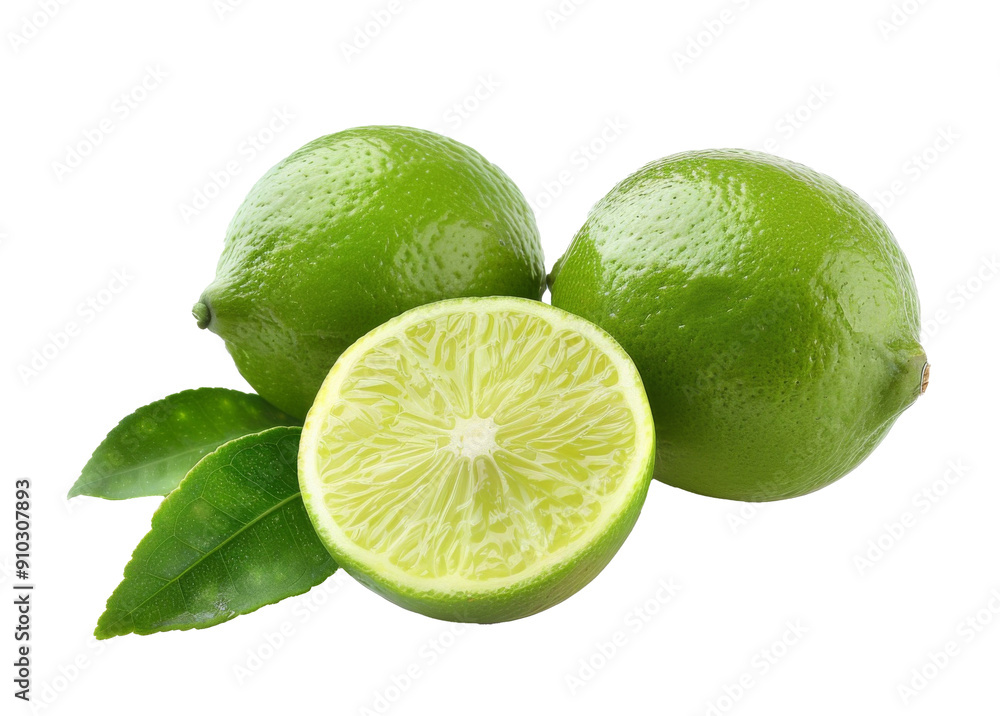 Fresh lime isolated on white Fresh lime isolated on white