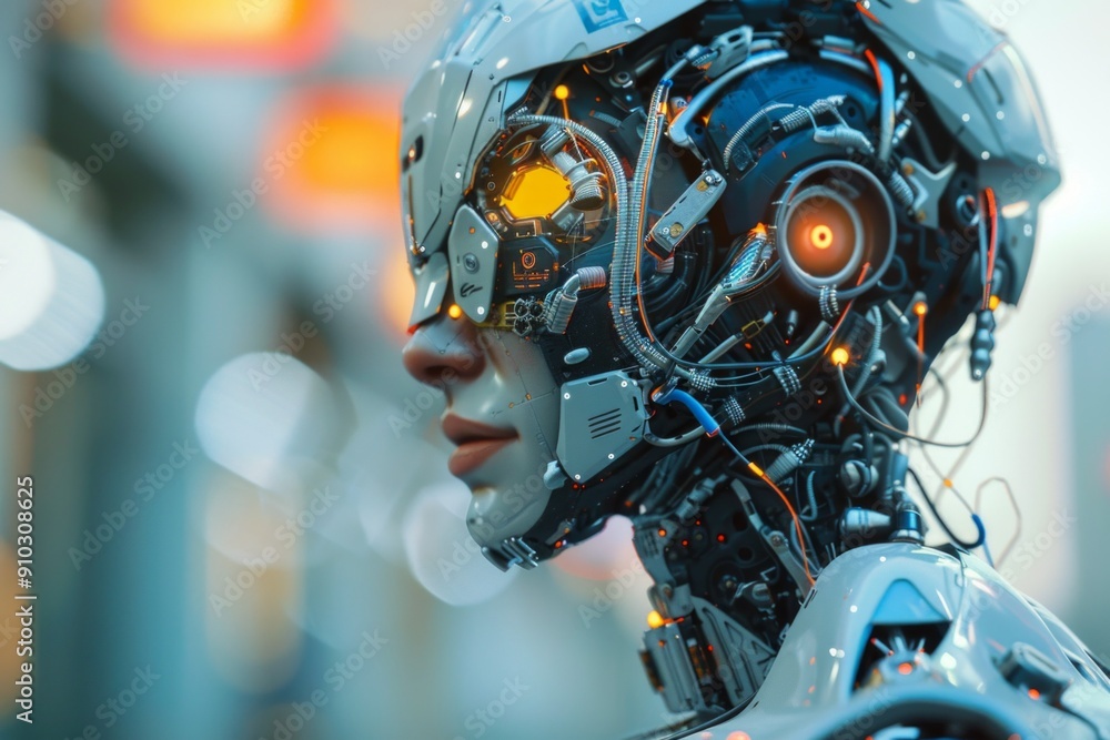 Robotic humans with cyber hardware in future technology, supported by artificial intelligence. Robotic humans with cyber hardware in future technology, supported by artificial intelligence.
