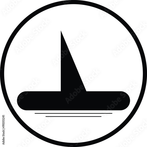 Boat/Ship Icon Design - Vector EPS File,| Nautical Graphic Illustrations for Micro stock, Simple, Modern Maritime Symbols for Logos, Apps, and Web Design