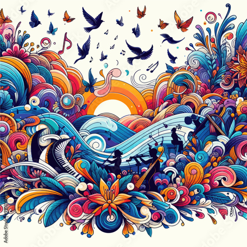 this vector about symphony of color 