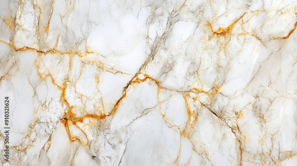 White Marble Texture with Golden Veins White Marble Texture with Golden Veins
