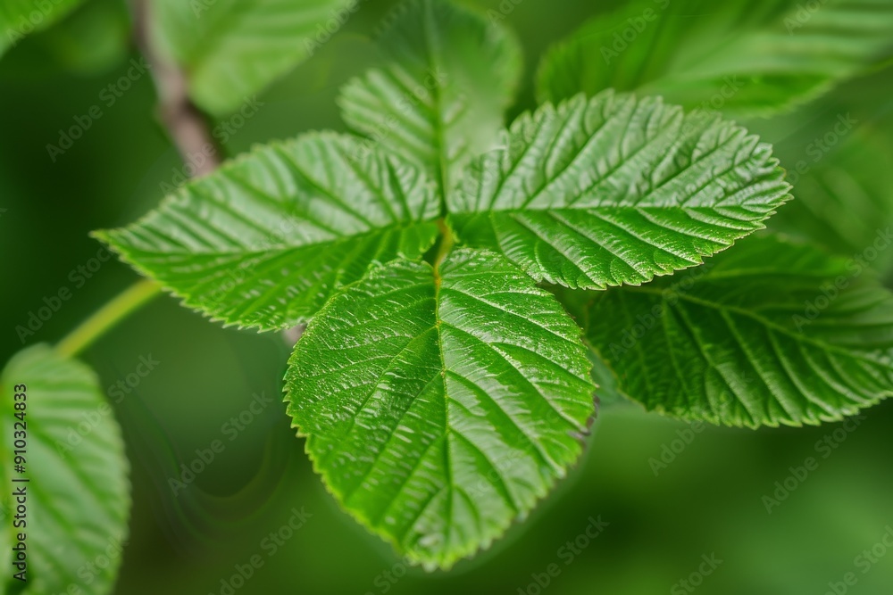 Vivid Green Young Leaves Unfurling on Dark Branch Close-Up View. Beautiful simple AI generated image in 4K, unique. Vivid Green Young Leaves Unfurling on Dark Branch Close-Up View. Beautiful simple AI generated image in 4K, unique.