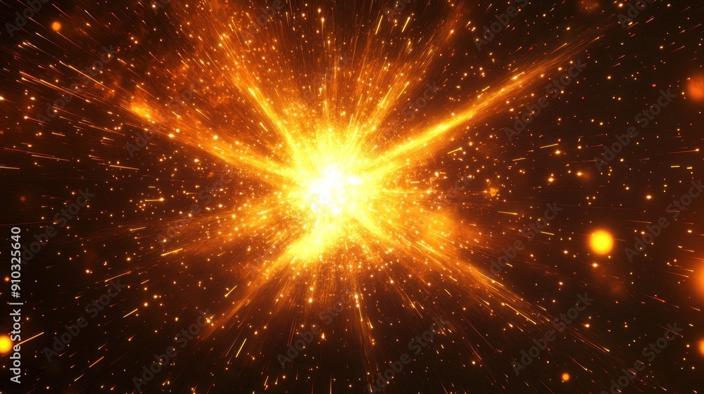 Glowing Explosion in Space Glowing Explosion in Space