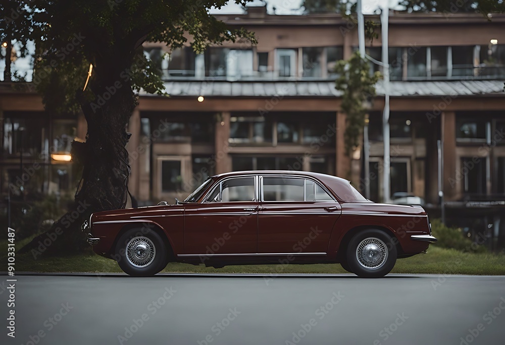 Fototapeta premium stromkabel elektroauto electric car stream power supply cable energy kfz road traffic ecology automobile industry electricity renewable green environmental