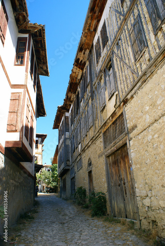 Yoruk Village, located in Safranbolu, Turkey, is famous for its Ottoman-era houses and streets. photo