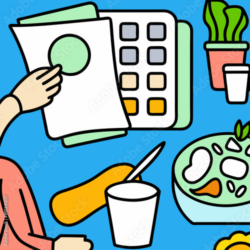 Planning meals in advance to minimize food waste, reduce grocery bills, and avoid expensive takeout or dining out