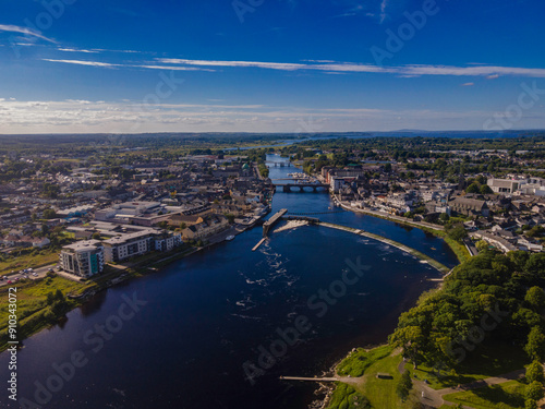 Quadro su tela River Shannon in Athlone, Co Roscommon Ireland
