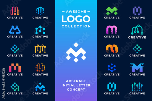 Collections Of Intial Letter M logo design