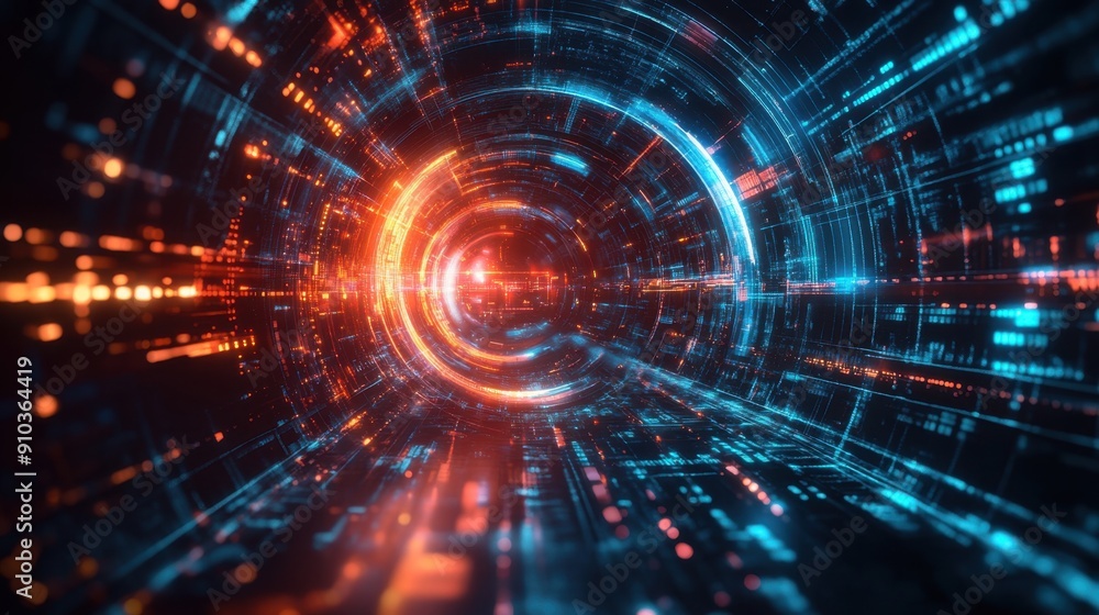A conceptual image representing business vision, with abstract elements and futuristic design. A conceptual image representing business vision, with abstract elements and futuristic design.