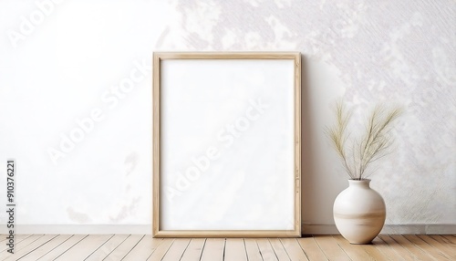 Poster Frame Mockup 3D Illustration, Showcasing a Realistic and Versatile Template for Displaying Artwork, Advertisements, or Photos in a Professional Setting