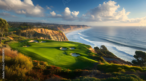 Exclusive Golf Course Experience at Torrey Pines, Stunning Panoramic Views of the Pacific Ocean in La Jolla, California photo