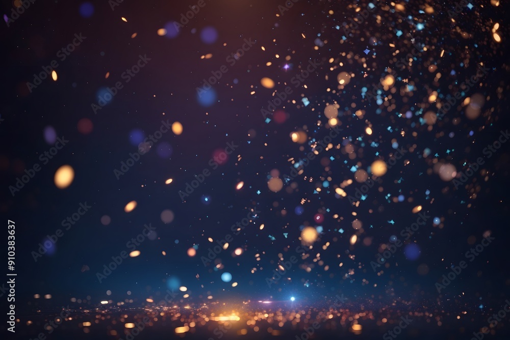 Naklejka premium Blurry bokeh background backdrop magic shine glitter 