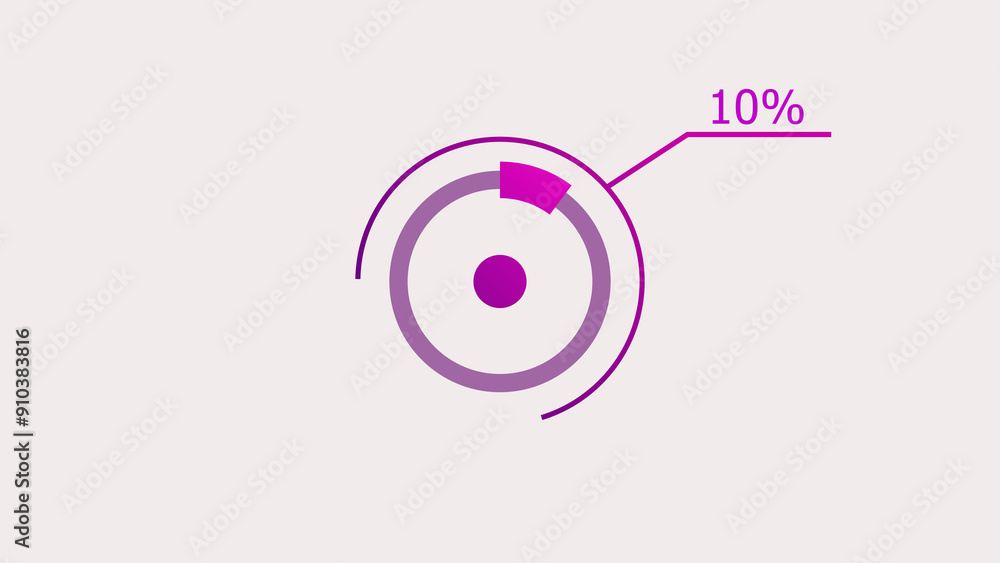 10% circle loading icon Infographics background illustration. 10% circle loading icon Infographics background illustration.