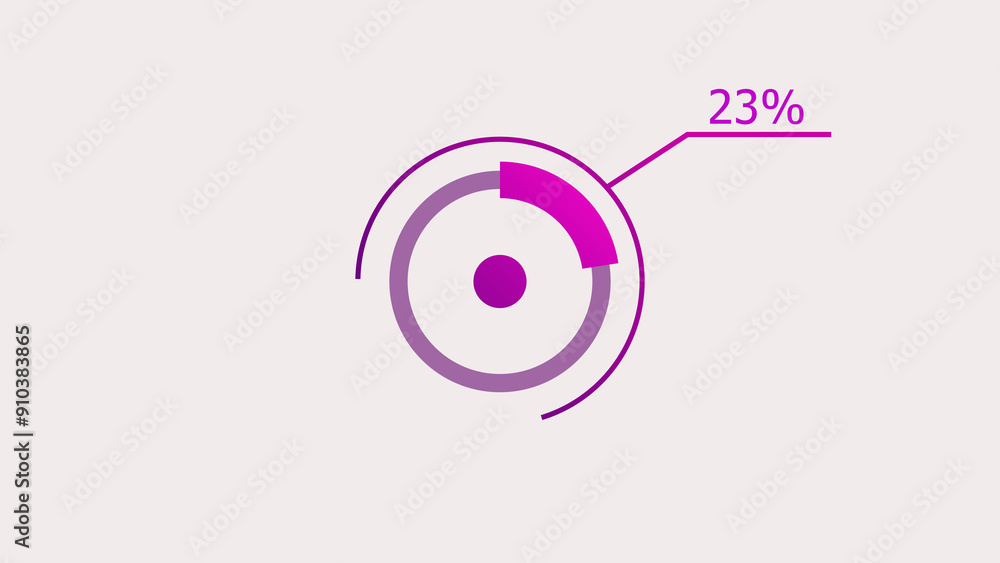 23% circle loading icon diagrams Infographics background. Abstract storage pie chart symbol background illustration. 23% circle loading icon diagrams Infographics background. Abstract storage pie chart symbol background illustration.