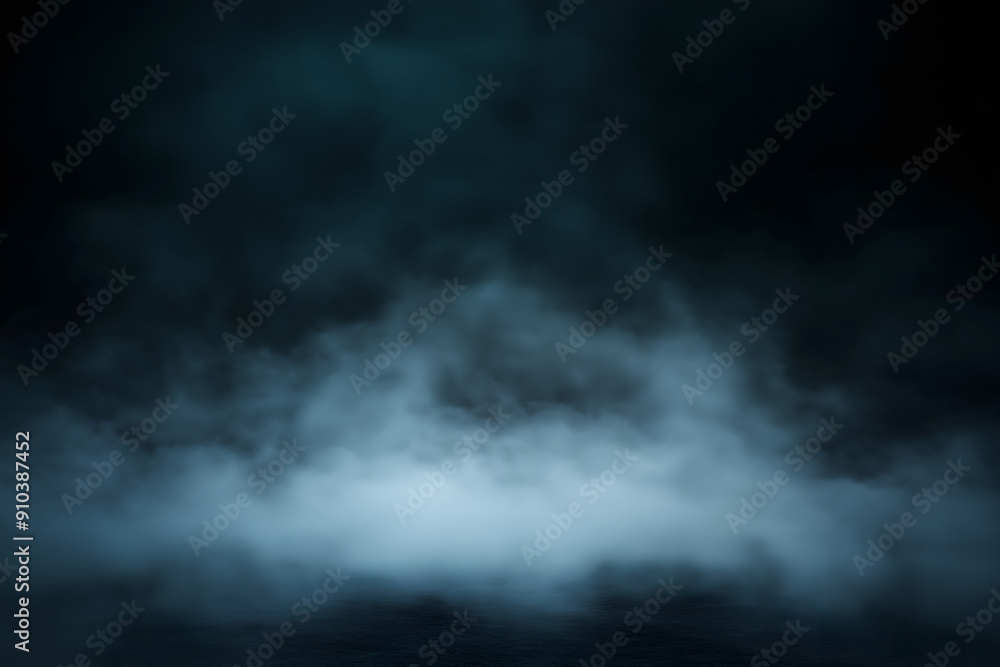 Obraz premium Dramatic dark cloudscape with swirling smoke, abstract nature background. Generative Ai.