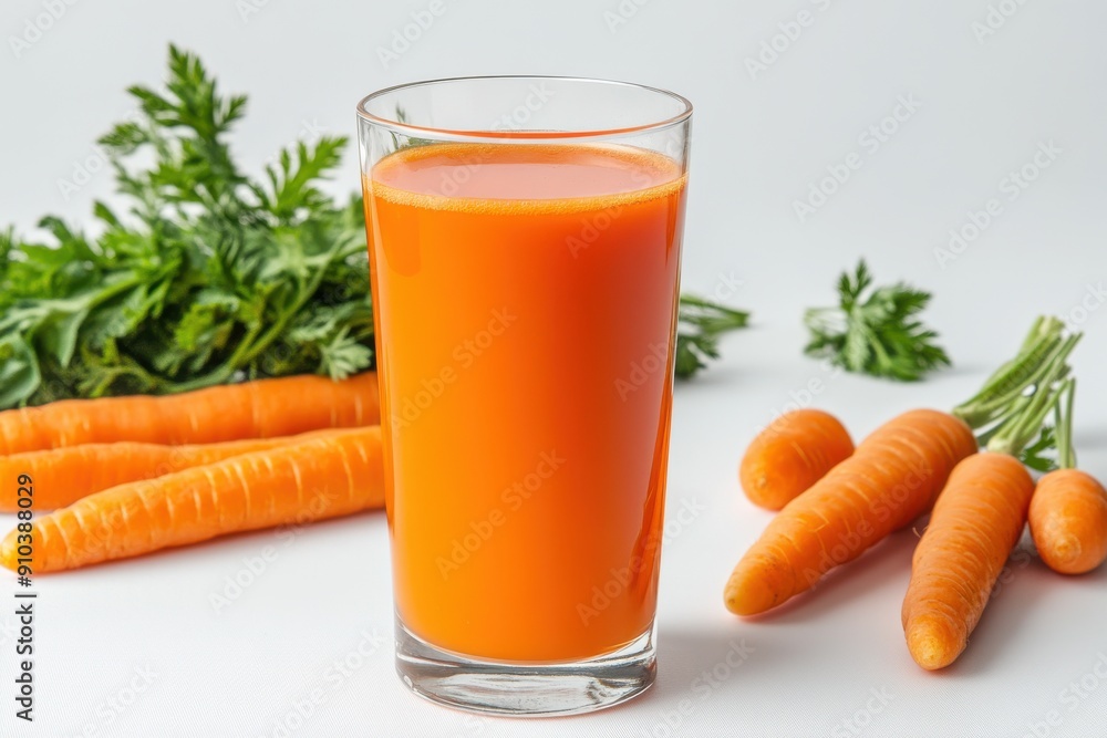 glass of carrot juice sits on a table in a minimalist style glass of carrot juice sits on a table in a minimalist style