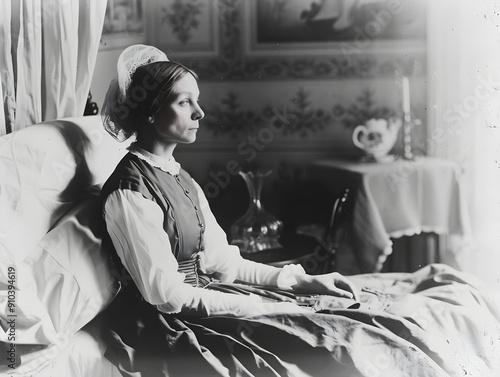 Revolutionary nurse during the Crimean War, known as the founder of modern nursing practices.