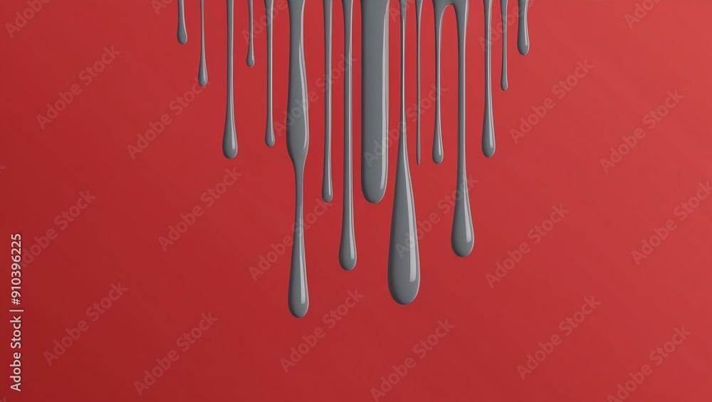 flat aesthetic linear dripping grey paint on red backg background flat aesthetic linear dripping grey paint on red backg background