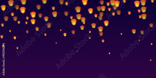 Chiang Mai celebration of Loy Krathong.
