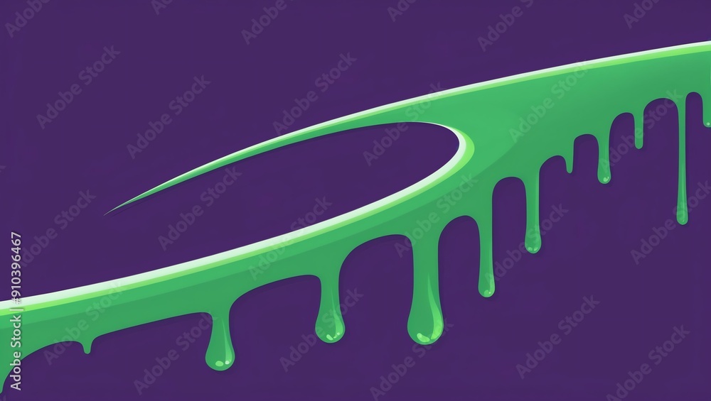 flat aesthetic linear dripping green paint on purple b background flat aesthetic linear dripping green paint on purple b background