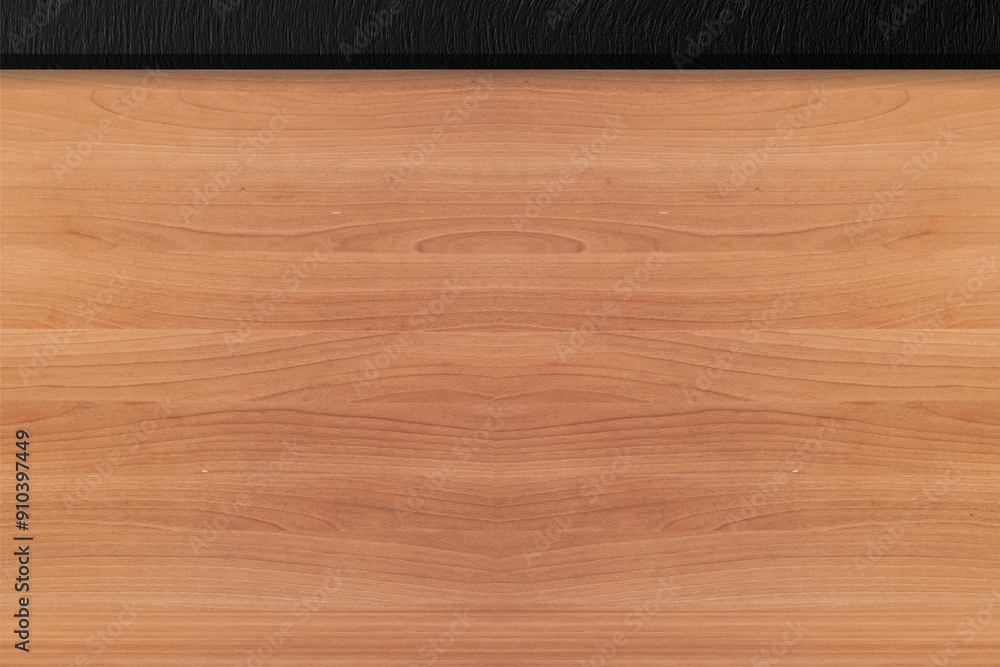 Naklejka premium Brown wood texture with light, old wall background. top view of wooden table. texture of old top table, grunge background