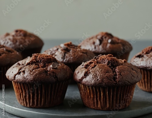 Muffins - Soft and fluffy baked goods often filled with fruit or nuts.