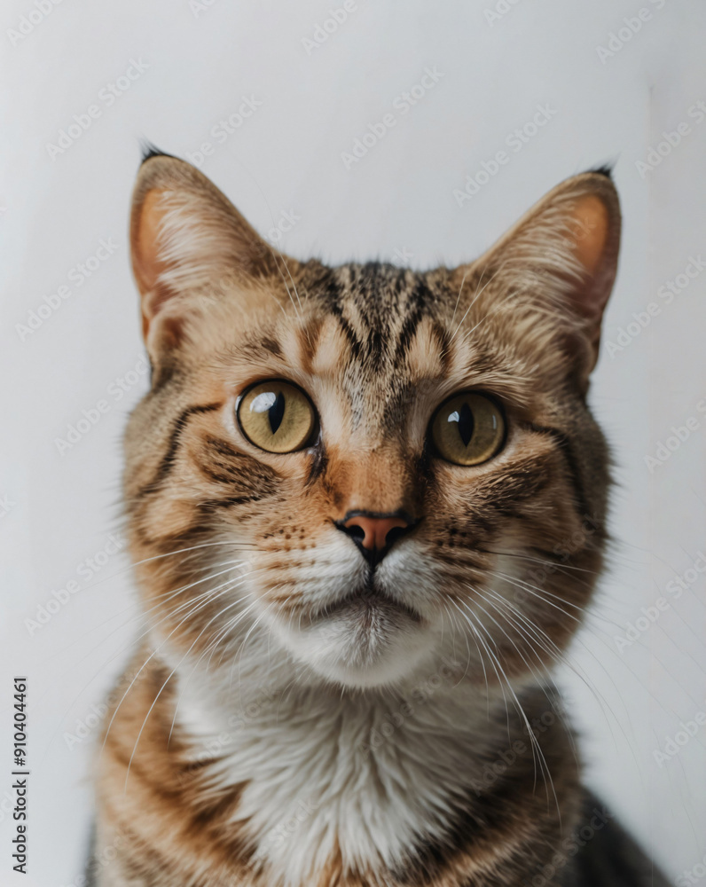 Domestic portrait of a cat looking at you Domestic portrait of a cat looking at you
