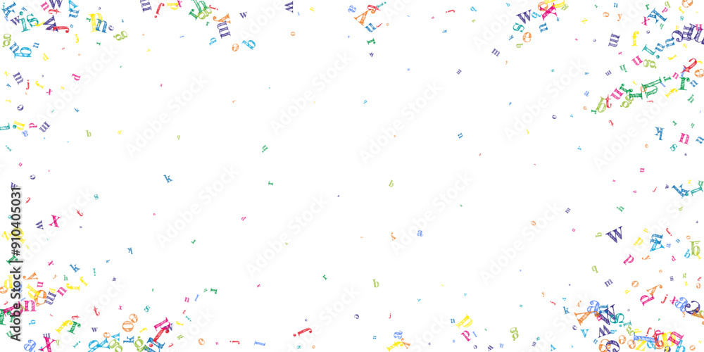 School notebook cover. Colorful childish floating