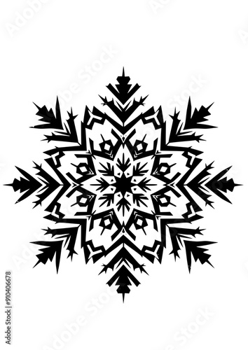 Snowflake Svg, Christmas Snowflake svg, Christmas svg, Winter svg, Christmas Snowflake svg, Cricut, Silhouette Cut File