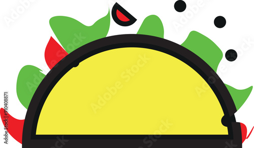 Food vector flat silhouette collection
