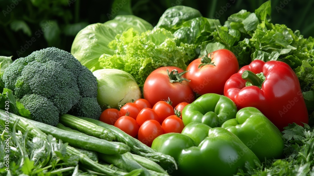 Colorful Array of Fresh Vegetables Colorful Array of Fresh Vegetables